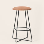 Southwestern Minimalist Terra Cotta  Stool Gallery Image 1