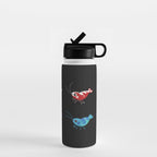 Red and blue shrimp Water Bottle Gallery Image 1