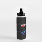 Red and blue shrimp Water Bottle Gallery Image 2