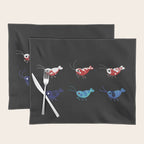 Red and blue shrimp Placemat Gallery Image 1
