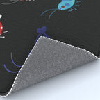 Red and blue shrimp Rug Gallery Image 4
