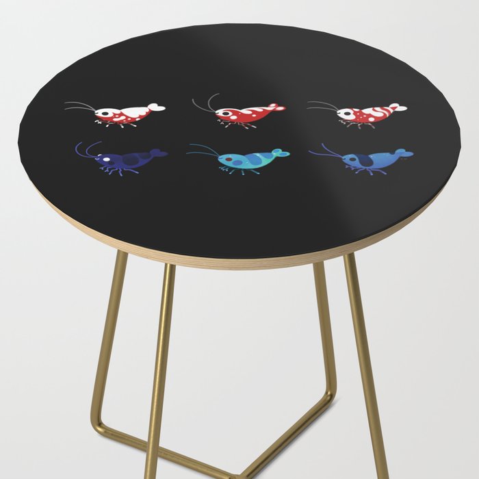 Red and blue shrimp Side Table Gallery Image 2