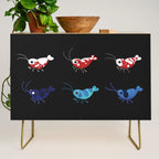 Red and blue shrimp Credenza Gallery Image 1