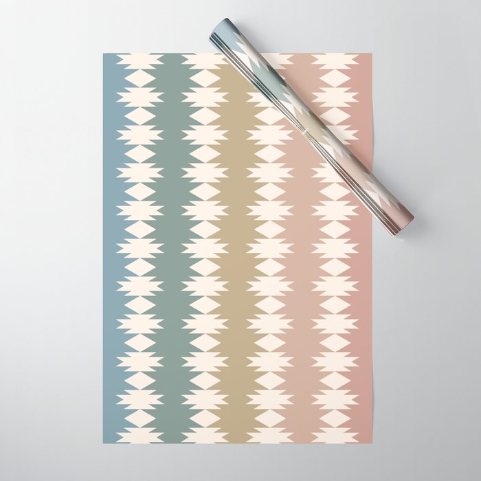 Geometric Southwestern Pattern XXXV Wrapping Paper Gallery Image 1