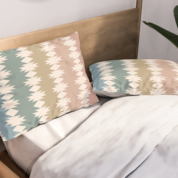 Geometric Southwestern Pattern XXXV Pillow Sham Gallery Image 2