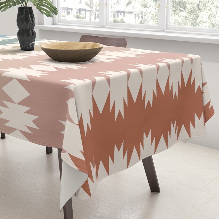 Geometric Southwestern Pattern XXXV Tablecloth Gallery Image 3