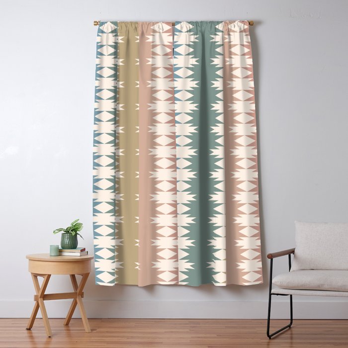Geometric Southwestern Pattern XXXV Window Curtain Gallery Image 1