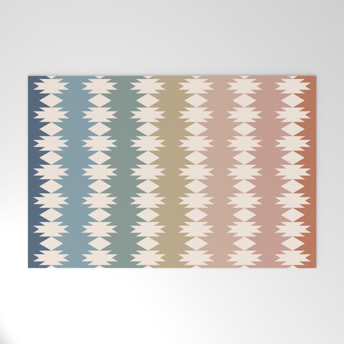 Geometric Southwestern Pattern XXXV Welcome Mat Gallery Image 1