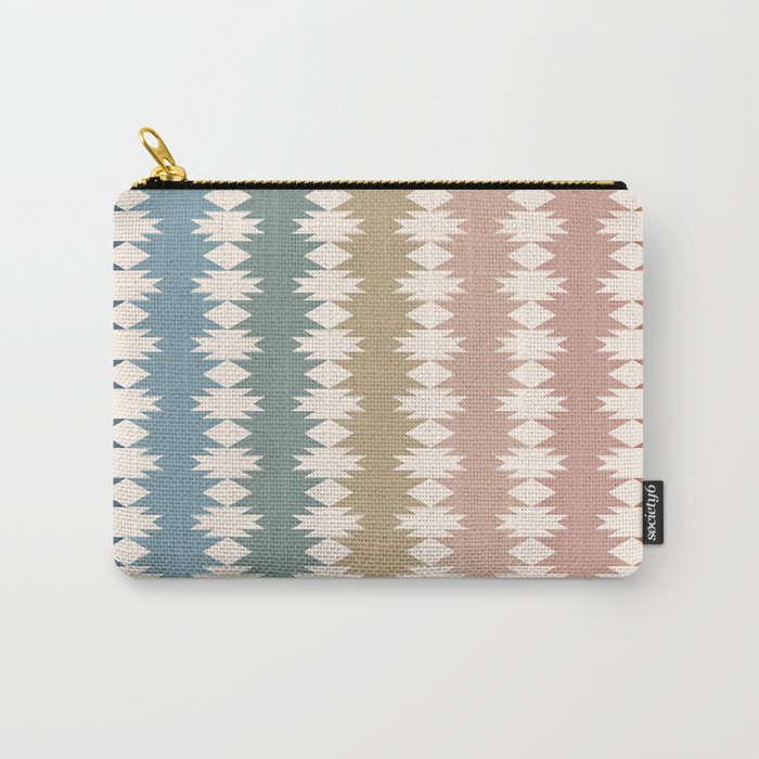 Geometric Southwestern Pattern XXXV Carry All Pouch Gallery Image 1