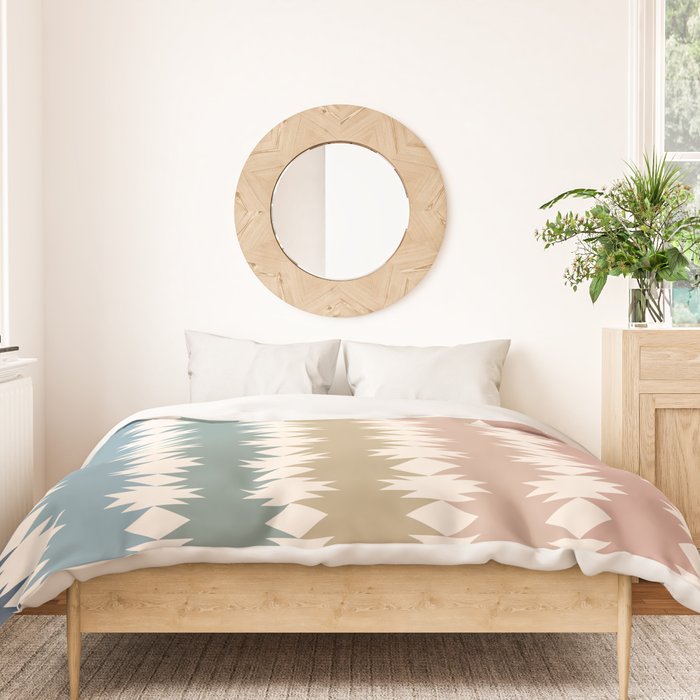 Geometric Southwestern Pattern XXXV Duvet Cover Gallery Image 3