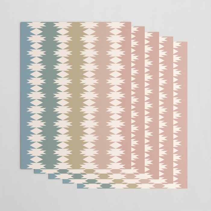 Geometric Southwestern Pattern XXXV Wrapping Paper Gallery Image 3