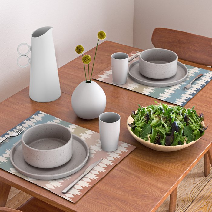 Geometric Southwestern Pattern XXXV Placemat Gallery Image 2