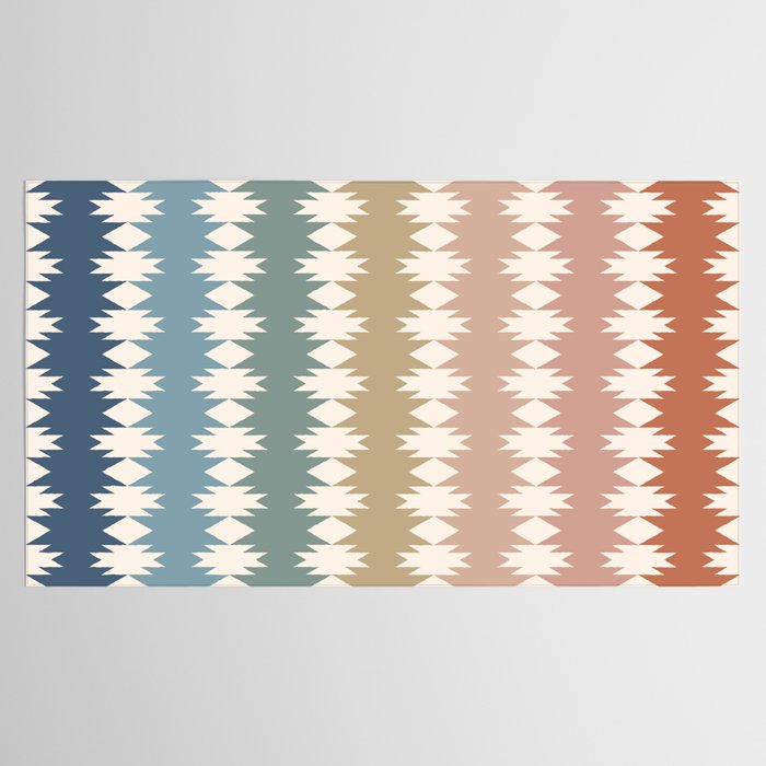 Geometric Southwestern Pattern XXXV Tablecloth Gallery Image 2