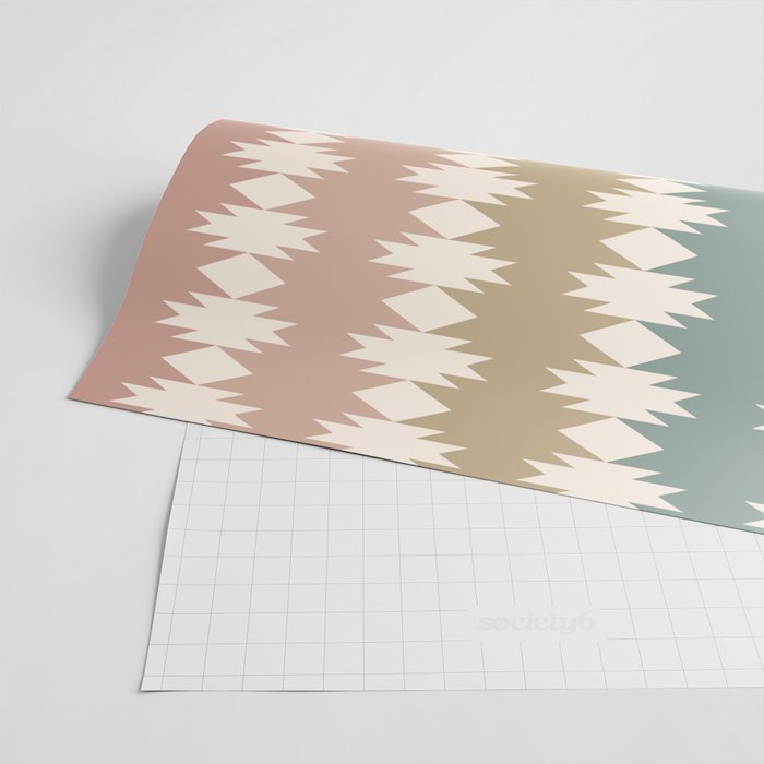 Geometric Southwestern Pattern XXXV Wrapping Paper Gallery Image 2