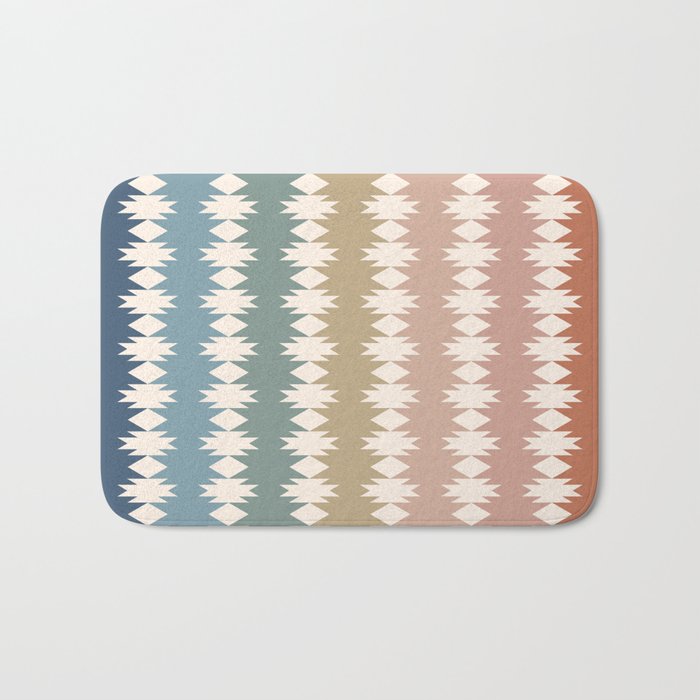 Geometric Southwestern Pattern XXXV Bath Mat Gallery Image 1