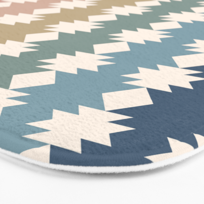 Geometric Southwestern Pattern XXXV Bath Mat Gallery Image 3