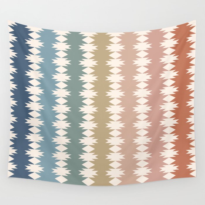 Geometric Southwestern Pattern XXXV Wall Tapestry Gallery Image 1