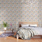 Pastel Triangle Trees: Cozy Winter Vibes with Modern Charm Wallpaper Gallery Image 3