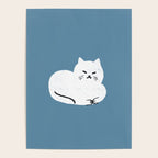 Comfy Cat WarmBlue Poster Gallery Image 4
