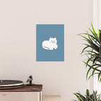 Comfy Cat WarmBlue Poster Gallery Image 2