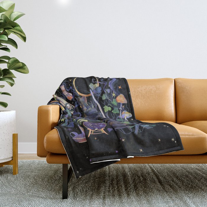 Black Cat Throw Blanket Gallery Image 1