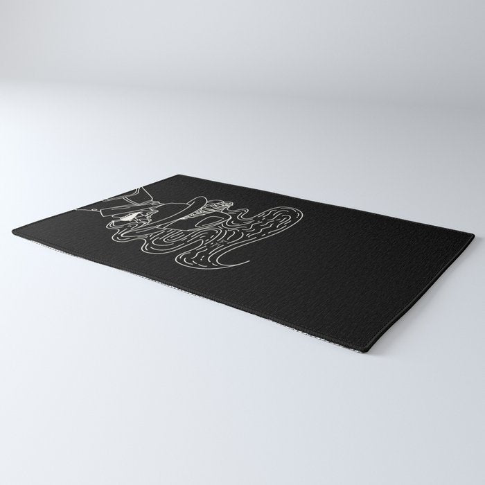 Love or Die Tryin' Cowhand - Black & White Rug Gallery Image 3