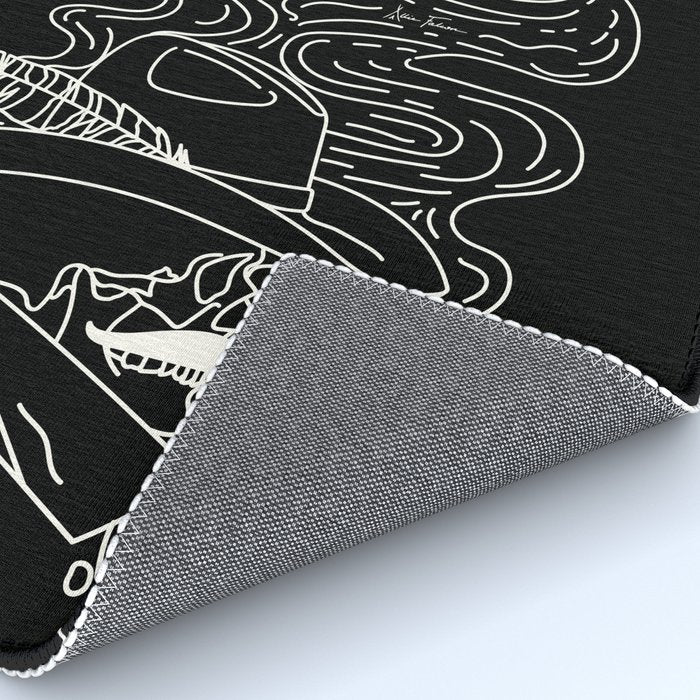 Love or Die Tryin' Cowhand - Black & White Rug Gallery Image 4