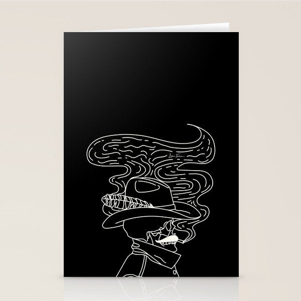 Love or Die Tryin' Cowhand - Black & White Stationery Card Gallery Image 2