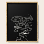 Love or Die Tryin' Cowhand - Black & White Serving Tray Gallery Image 1