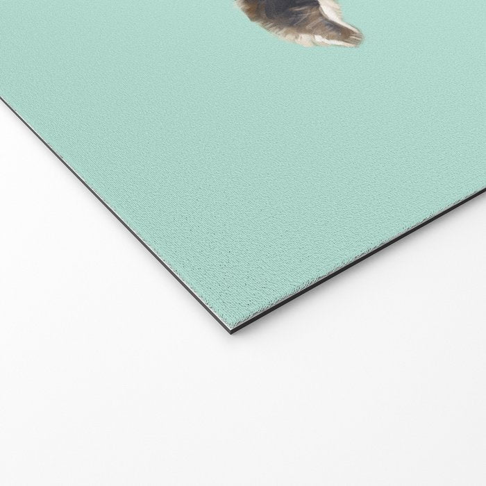 Bubblegum Sneaky Llama in Green Welcome Mat Gallery Image 2