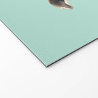 Bubblegum Sneaky Llama in Green Welcome Mat Gallery Image 2