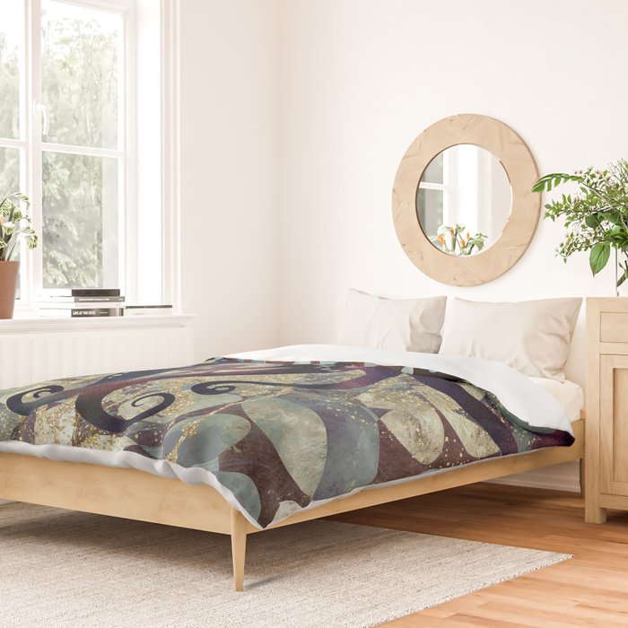 Metallic Ocean II Duvet Cover Gallery Image 2