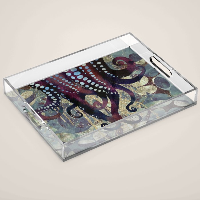 Metallic Ocean II Acrylic Tray Gallery Image 1