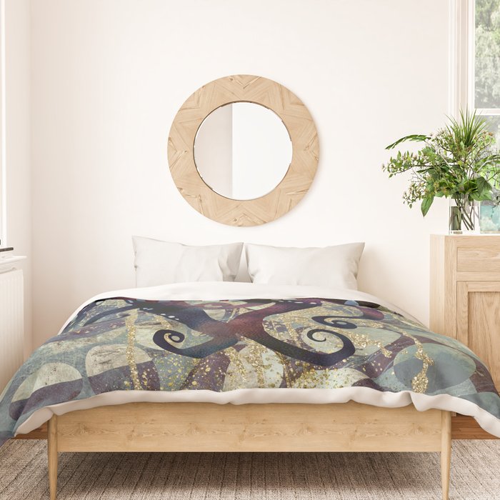 Metallic Ocean II Duvet Cover Gallery Image 3