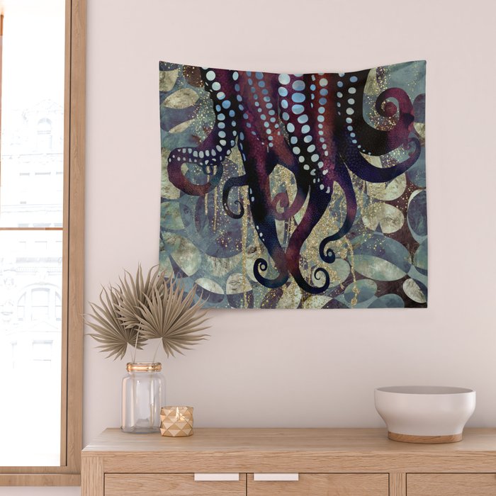 Metallic Ocean II Wall Tapestry Gallery Image 2