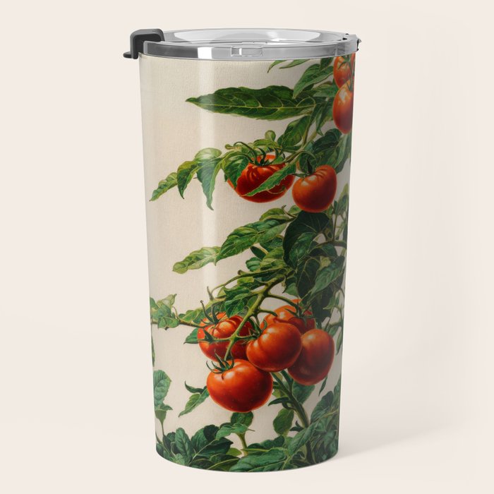 Japanese Wall Art Botanical Art Tomato Girl Summer Sage Green Painting Japandi Poster Kitchen Art Travel Mug Gallery Image 3