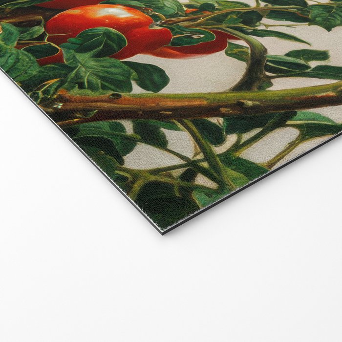 Japanese Wall Art Botanical Art Tomato Girl Summer Sage Green Painting Japandi Poster Kitchen Art Welcome Mat Gallery Image 2