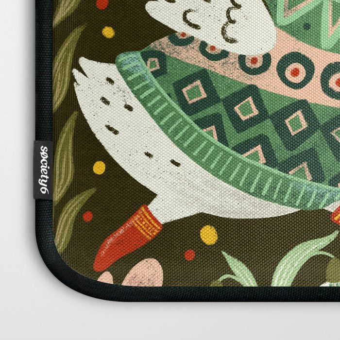 Winter geese in sweaters Laptop Sleeve Gallery Image 3