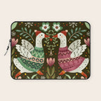 Winter geese in sweaters Laptop Sleeve Gallery Image 1