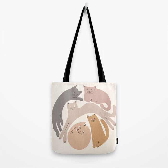 Circle of cats  Tote Bag Gallery Image 2