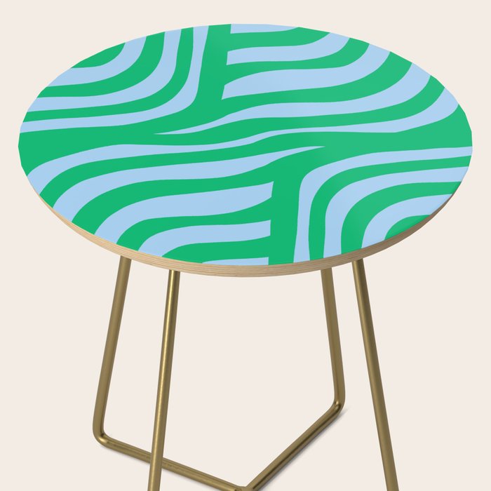 Wavy Zebra Green Side Table Gallery Image 2