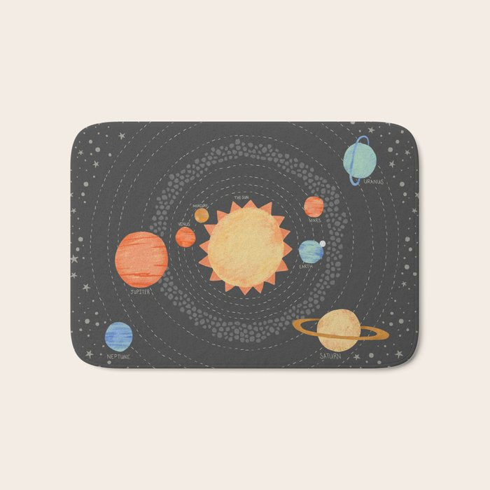 Our Solar System Bath Mat Gallery Image 1
