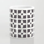 Floral Tiles / Lino Print Coffee Mug Gallery Image 4