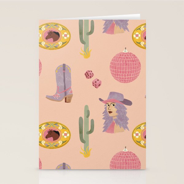 Disco Cowgirl Stationery Card Gallery Image 2