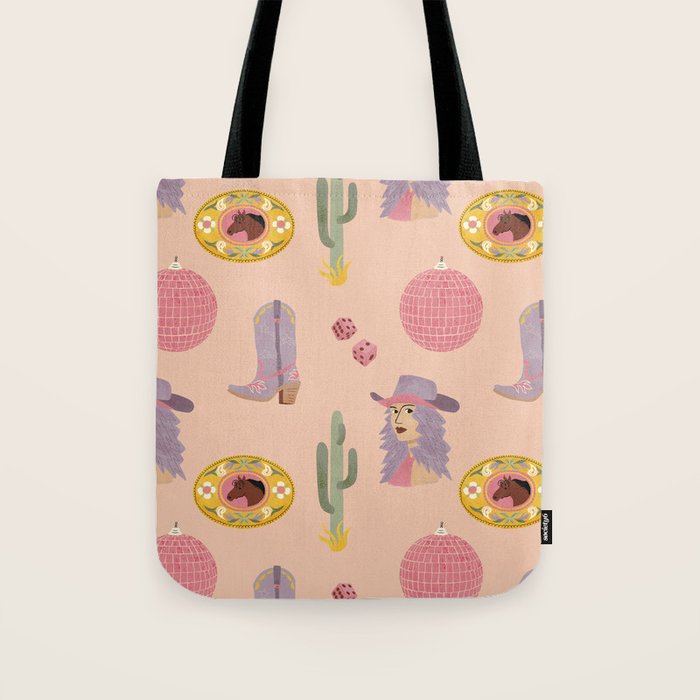 Disco Cowgirl Tote Bag Gallery Image 1