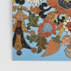 Antique Tibetan Floral Textile Print Poster Gallery Image 3
