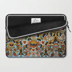 Antique Tibetan Floral Textile Print Laptop Sleeve Gallery Image 2