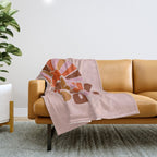 Grateful Everyday - 70s Hippie Style  Throw Blanket Gallery Image 1
