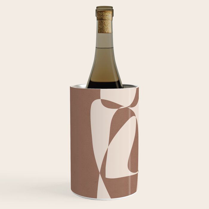 Mocha Modern Abstract 1 Wine Chiller Gallery Image 2