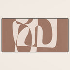 Mocha Modern Abstract 1 Desk Mat Gallery Image 3